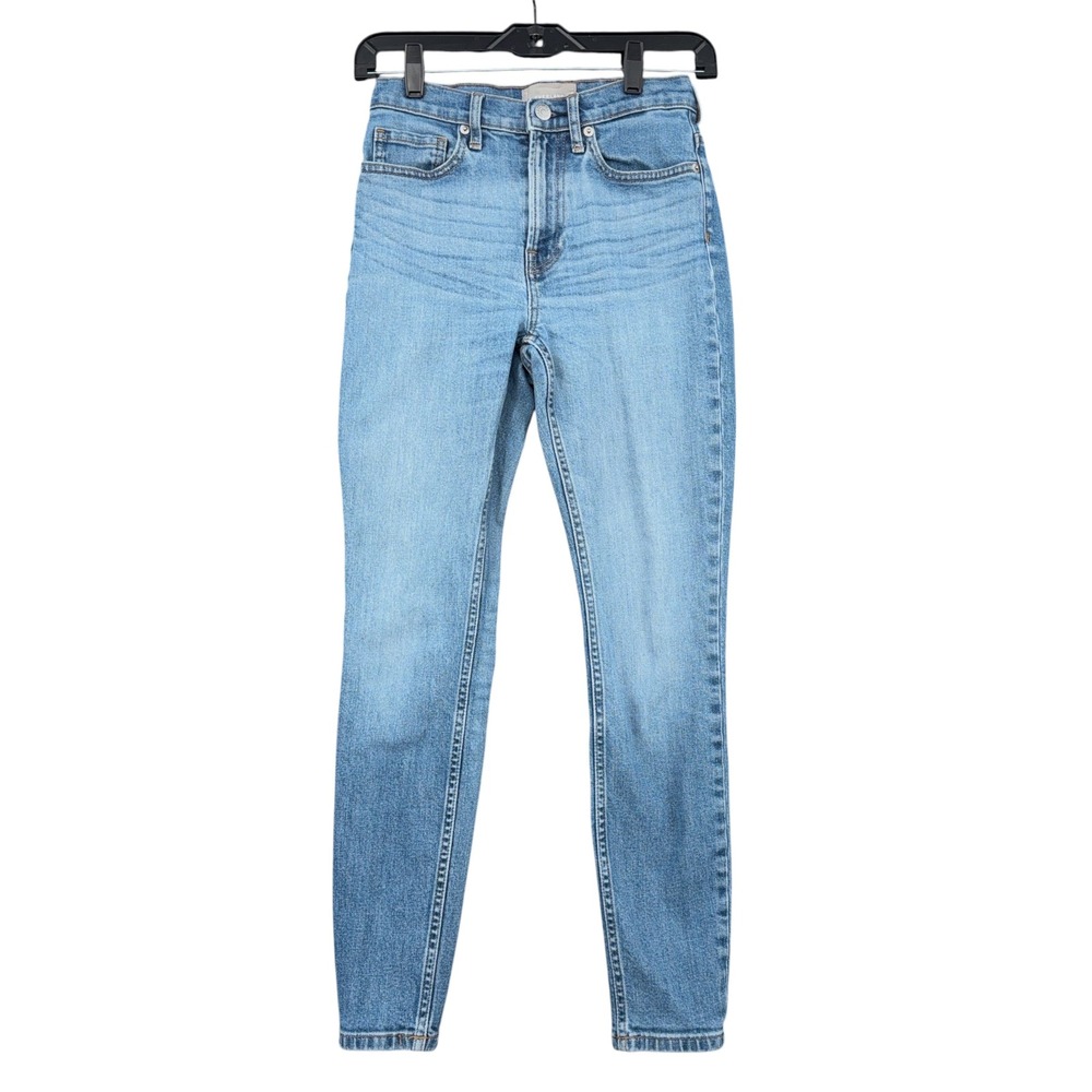 Everlane High Rise Skinny Jeans Women 25 Regular Cotton Elastane Blue